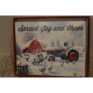 Spread‎ Joy Christmas Greeting Cards w/ Envelopes 12 Pack 4.25" x 5.5"